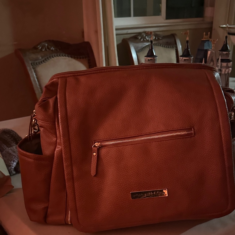 Petunia Pickle Bottom Tan Messenger Bag